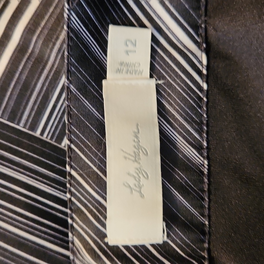 LADY Hagen Empower Variegated Stripe Skort Black/White Size 12 - Picture 10 of 13